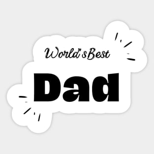 father's day, world's best dad Sticker